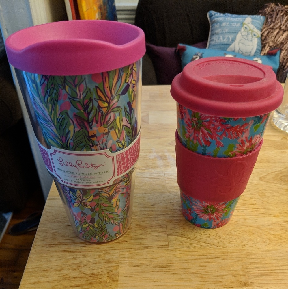 2 Lilly Pulitzer tumblers